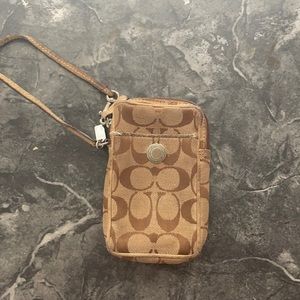 Cellphone,Keys and money Coach Pouch.